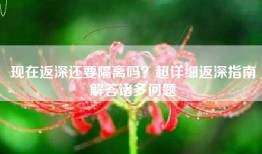 现在返深还要隔离吗？超详细返深指南解答诸多问题
