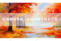 虹膜解锁手机（虹膜解锁手机会坏吗）