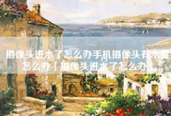 摄像头进水了怎么办手机摄像头有水雾怎么办「摄像头进水了怎么办」
