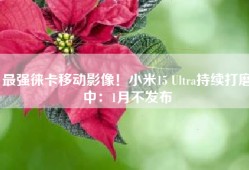 最强徕卡移动影像！小米15 Ultra持续打磨中：1月不发布