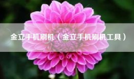 金立手机刷机（金立手机刷机工具）
