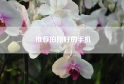 推荐拍照好的手机