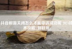抖音橱窗关闭怎么才能申诉成功呢 2024技术攻略!(超好用)