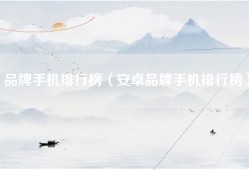 品牌手机排行榜（安卓品牌手机排行榜）