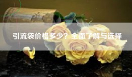 引流袋价格多少？全面了解与选择