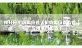 双开应用虚拟位置手机虚拟位置软件「双开应用虚拟位置」