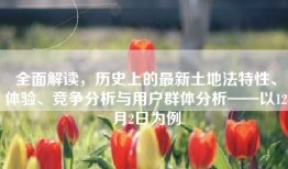全面解读，历史上的最新土地法特性、体验、竞争分析与用户群体分析——以12月2日为例