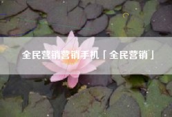 全民营销营销手机「全民营销」