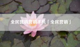 全民营销营销手机「全民营销」