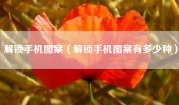 解锁手机图案（解锁手机图案有多少种）