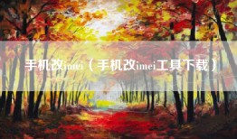 手机改imei（手机改imei工具下载）