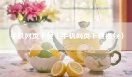 手机网页下载（手机网页下载视频）