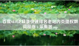 百度SEO泛目录快速排名老站内页提权飘词程序+采集器.zip