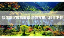 教你测试液晶屏幕 超强实用小软件下载