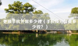 更换手机外屏多少钱（手机换外屏要多少钱？）