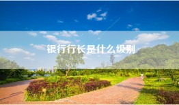 银行行长是什么级别