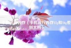 手机运行内存（手机运行内存12g和16g差别大吗）