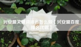 兴安盟关键词排名怎么做【兴安盟百度排名代做】