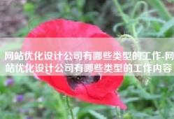 网站优化设计公司有哪些类型的工作-网站优化设计公司有哪些类型的工作内容