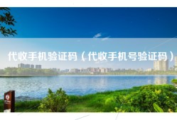 代收手机验证码（代收手机号验证码）