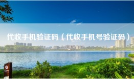 代收手机验证码（代收手机号验证码）