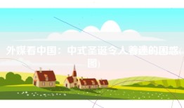 外媒看中国：中式圣诞令人着迷的困惑(图)