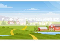 Python数据分析 之 制作酷炫的可视化大屏，特简单，2024年最新牛逼