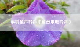 手机童声铃声（童音来电铃声）