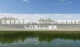 云服务器搭建frp+docker+nginx转发到本机Nas以及docker服务