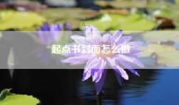 起点书封面怎么做