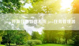 java 开源任务管理系统 java任务管理器