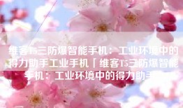 维客T5三防爆智能手机：工业环境中的得力助手工业手机「维客T5三防爆智能手机：工业环境中的得力助手」
