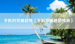 手机的发展趋势（手机发展趋势预测）