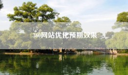 360网站优化预期效果