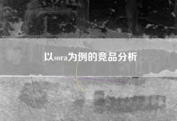 以sora为例的竞品分析