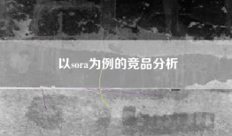 以sora为例的竞品分析