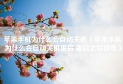 苹果手机为什么会自动关机（苹果手机为什么会自动关机重启,重启之后没电）