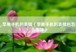 苹果手机的表情（苹果手机的表情包怎么删除）