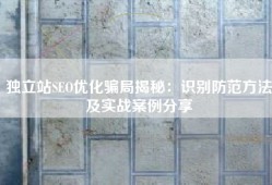 独立站SEO优化骗局揭秘：识别防范方法及实战案例分享