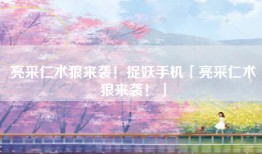亮采仁术狼来袭！捉妖手机「亮采仁术狼来袭！」