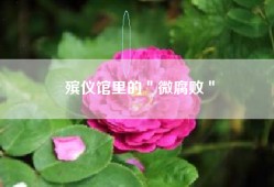 殡仪馆里的＂微腐败＂
