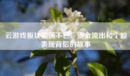云游戏板块震荡不已，资金流出和个股表现背后的故事