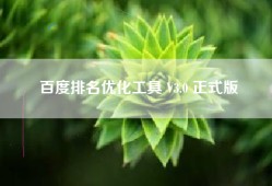 百度排名优化工具 V3.0 正式版
