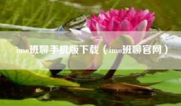 imo班聊手机版下载（imo班聊官网）