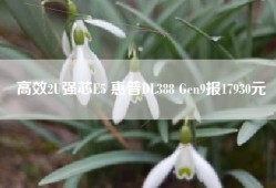 高效2U强芯E5 惠普DL388 Gen9报17930元