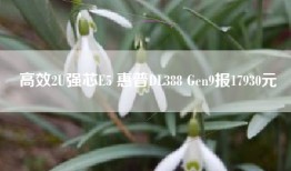 高效2U强芯E5 惠普DL388 Gen9报17930元