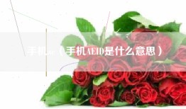 手机ae（手机AEID是什么意思）