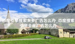 百度引擎搜索太多广告怎么办_百度搜索引擎全是广告怎么办