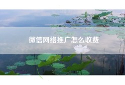 微信网络推广怎么收费