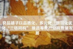 良品铺子以品质化、多元化、数智化优化“三链同构” 推进零食产业高质量发展